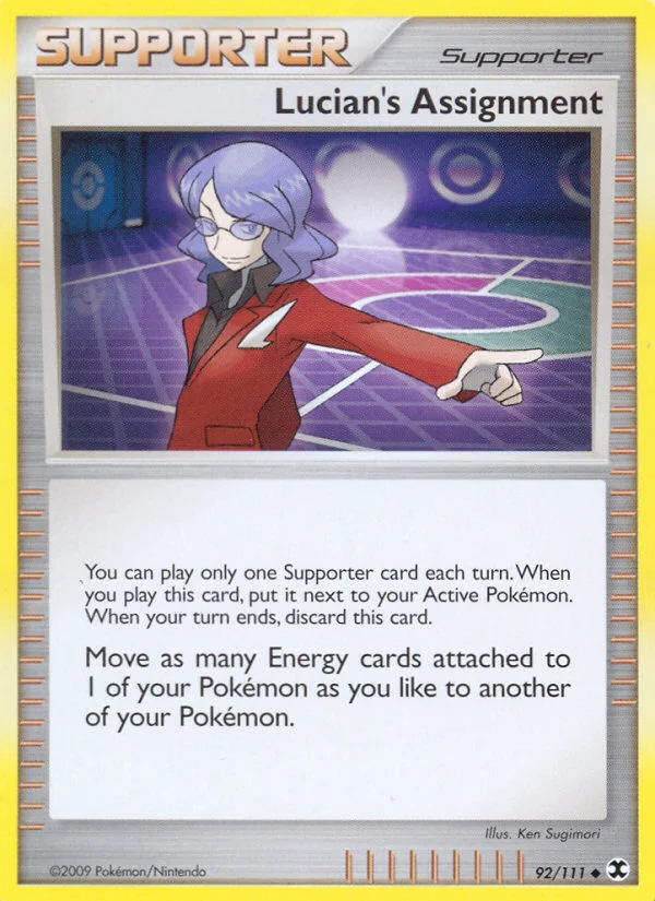 Lucian's Assignment Pokemon card