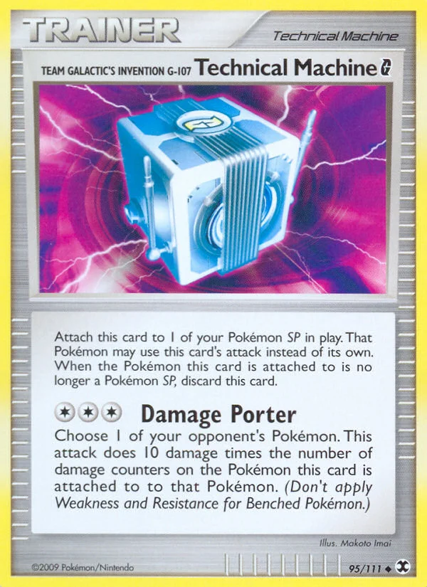 Team Galactic's Invention G-107 Technical Machine G Pokemon card