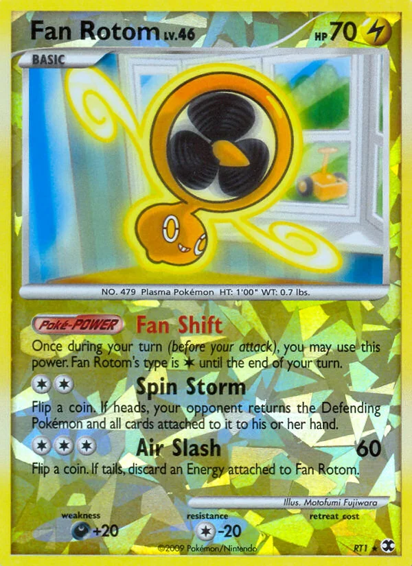 Fan Rotom Pokemon card