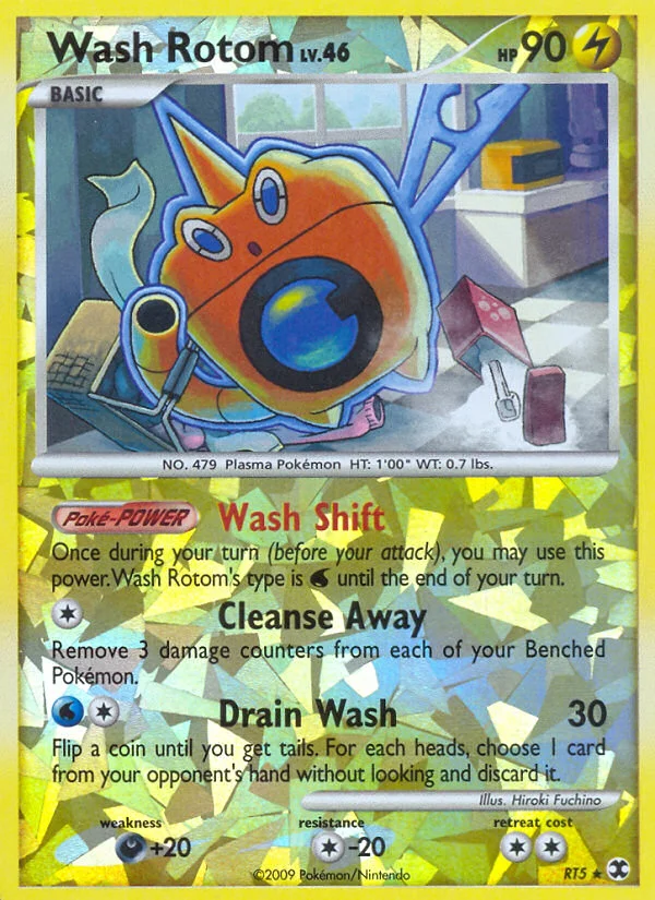 Wash Rotom Pokemon card