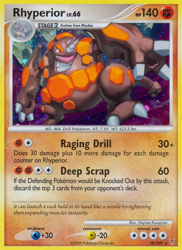 Rhyperior Pokemon card