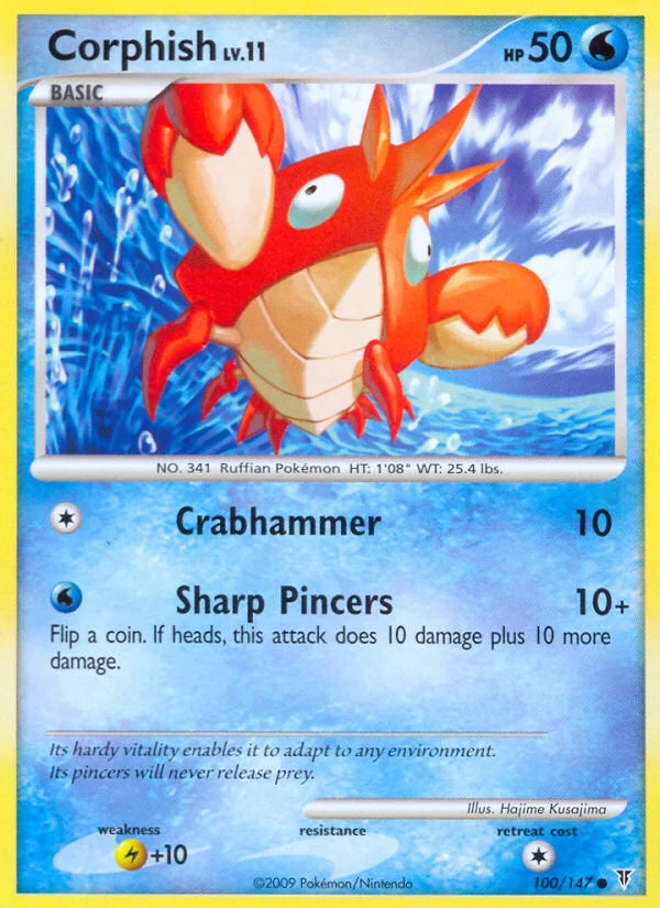 Corphish Pokemon card