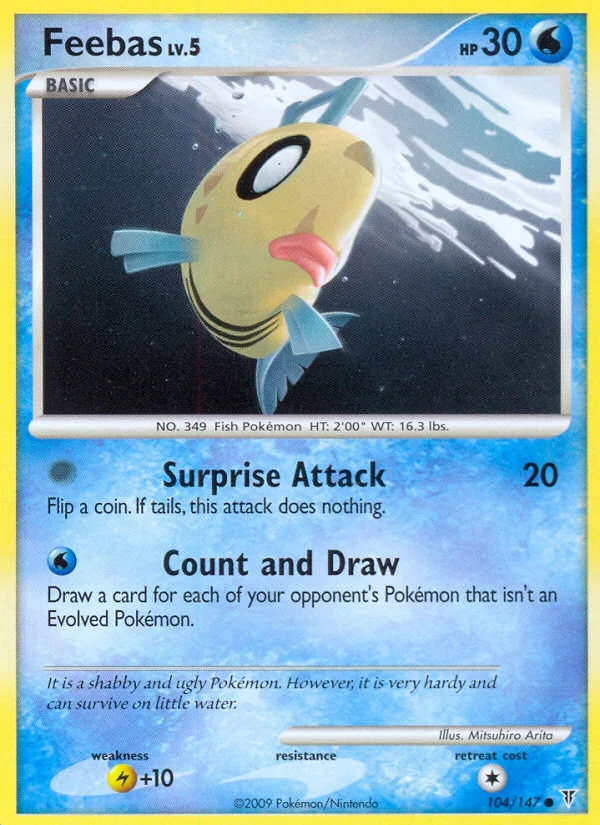 Feebas Pokemon card