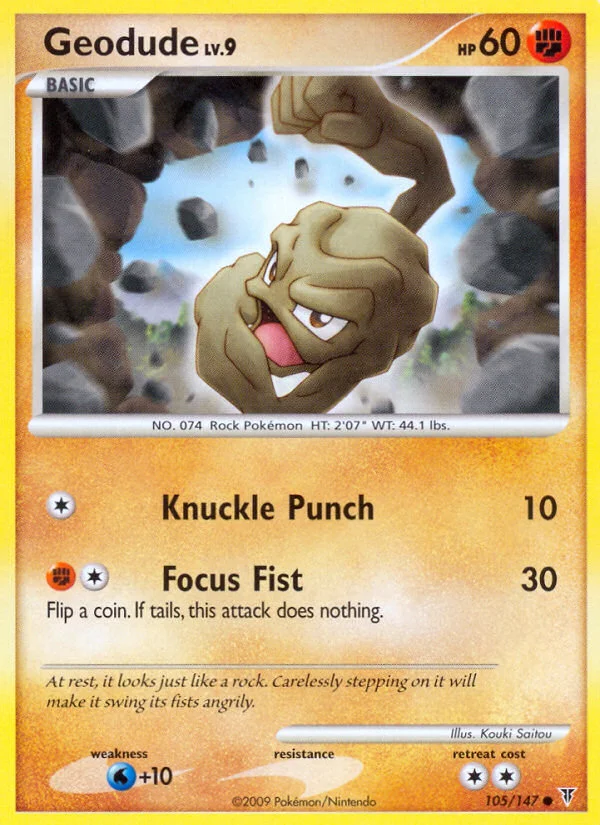 Geodude Pokemon card