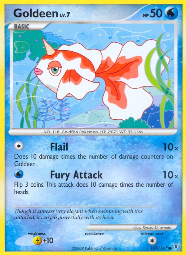 Goldeen Pokemon card