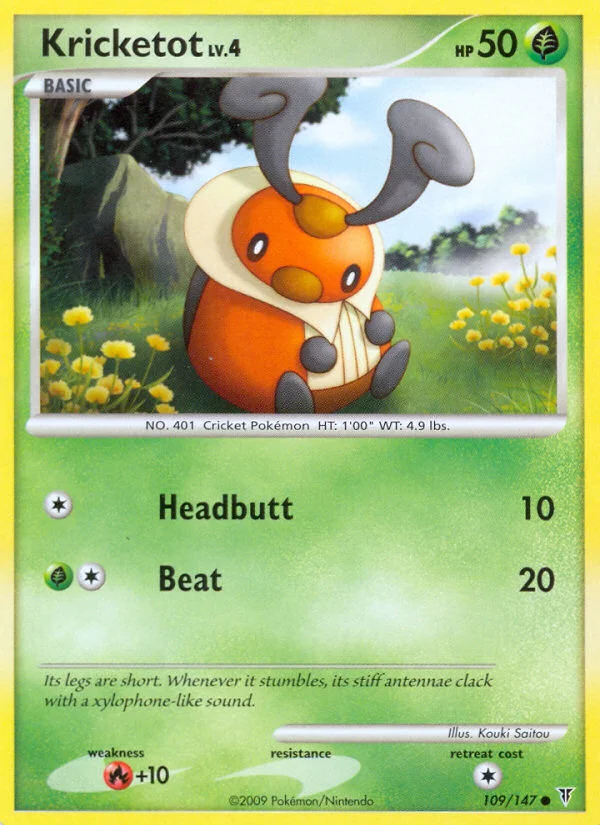 Kricketot Pokemon card