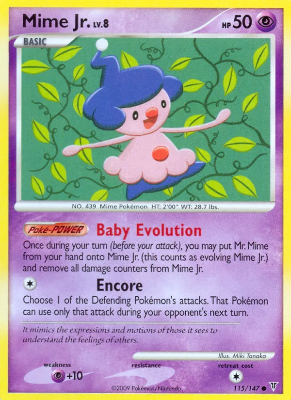 Mime Jr. Pokemon card