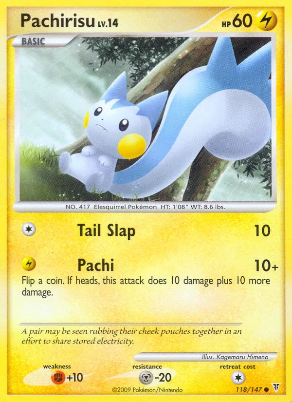 Pachirisu Pokemon card