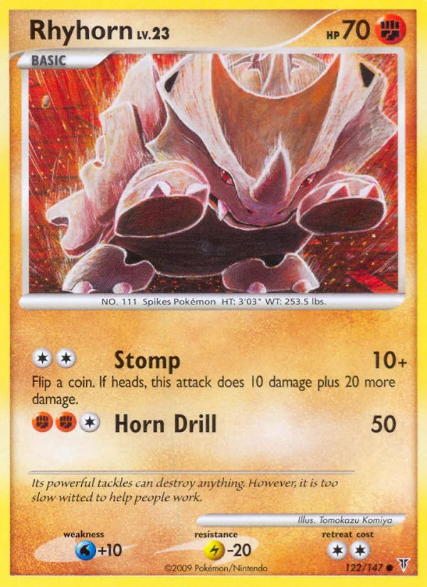 Rhyhorn Pokemon card