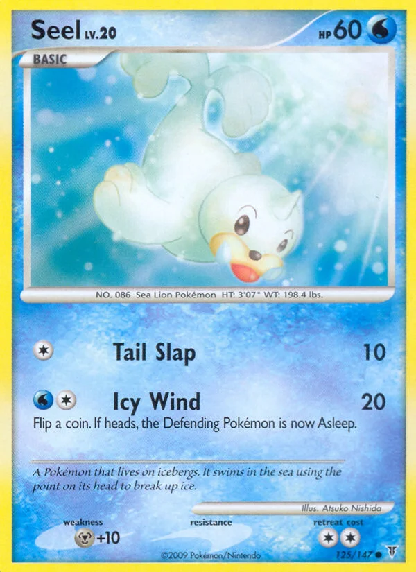Seel Pokemon card
