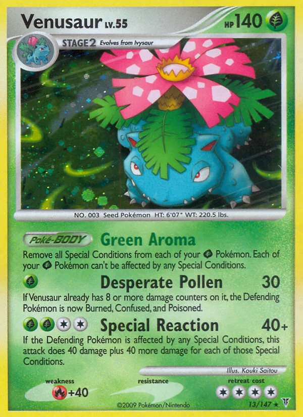 Venusaur Pokemon card
