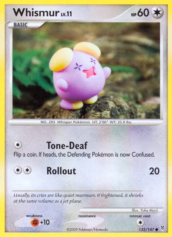 Whismur Pokemon card