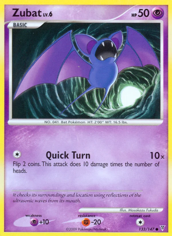 Zubat Pokemon card