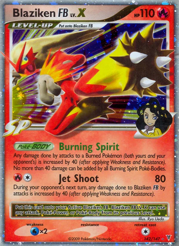 Blaziken FB LV.X Pokemon card