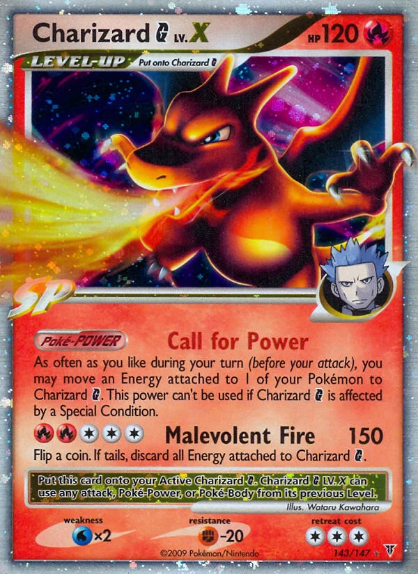 Charizard G LV.X Pokemon card