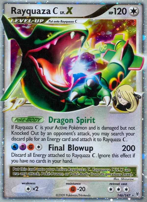 Rayquaza C LV.X Pokemon card