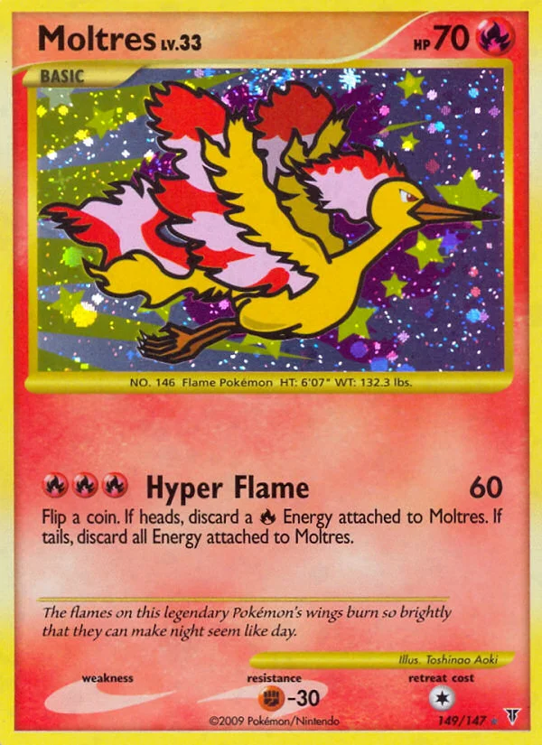 Moltres Pokemon card