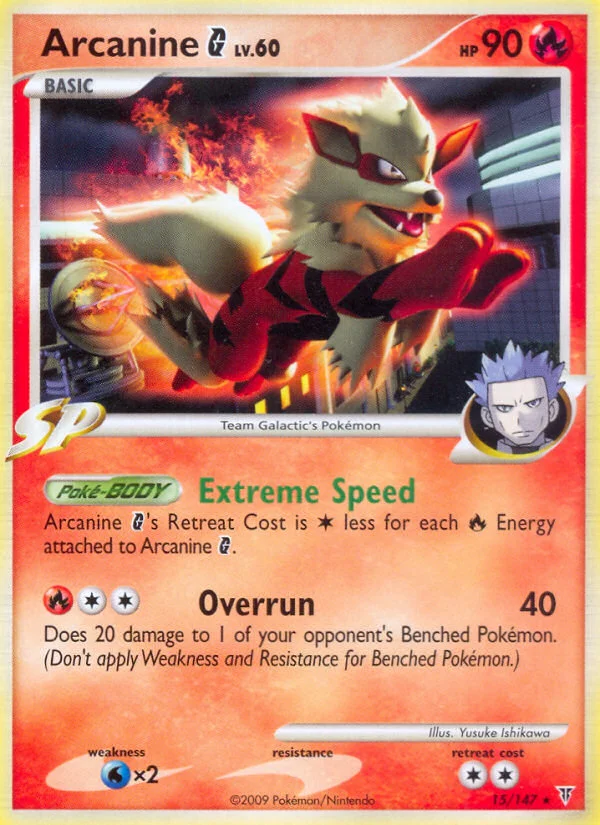 Arcanine G Pokemon card