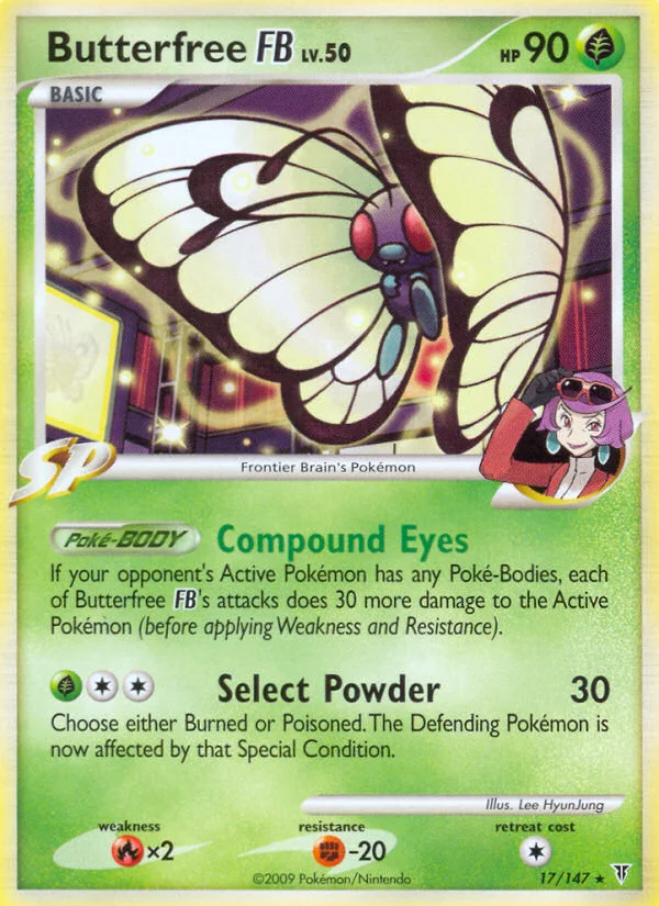 Butterfree FB Pokemon card