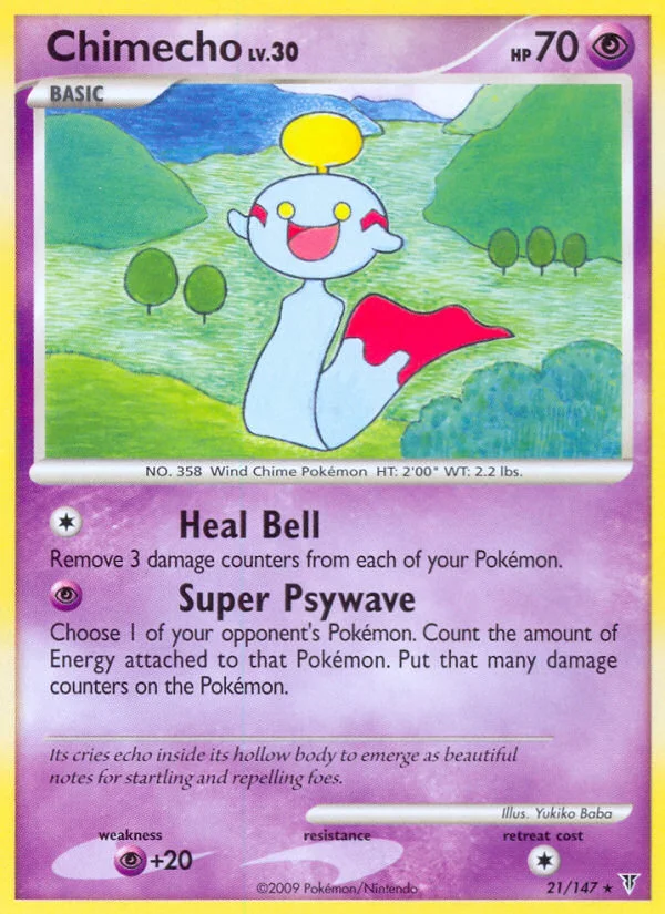 Chimecho Pokemon card