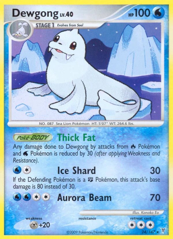 Dewgong Pokemon card
