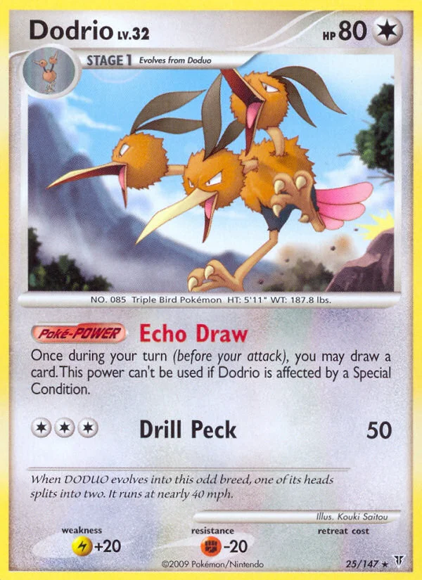 Dodrio Pokemon card