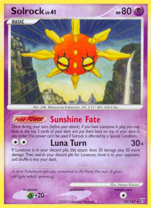 Solrock Pokemon card