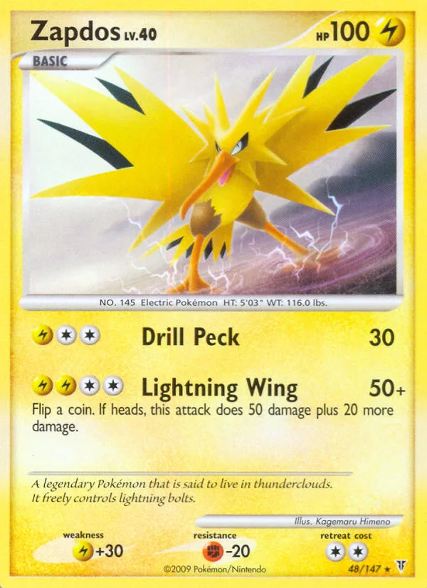 Zapdos Pokemon card