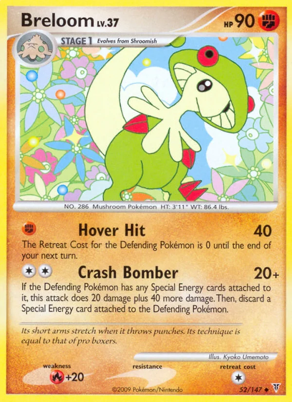 Breloom Pokemon card