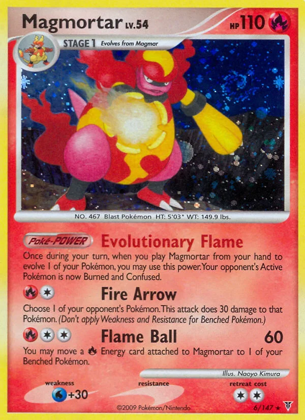Magmortar Pokemon card