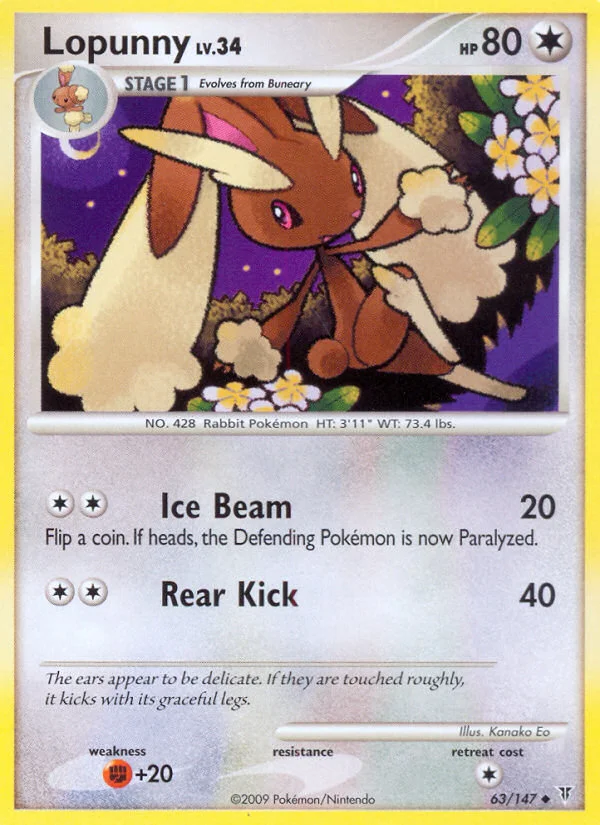 Lopunny Pokemon card