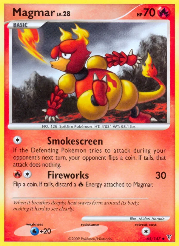 Magmar Pokemon card