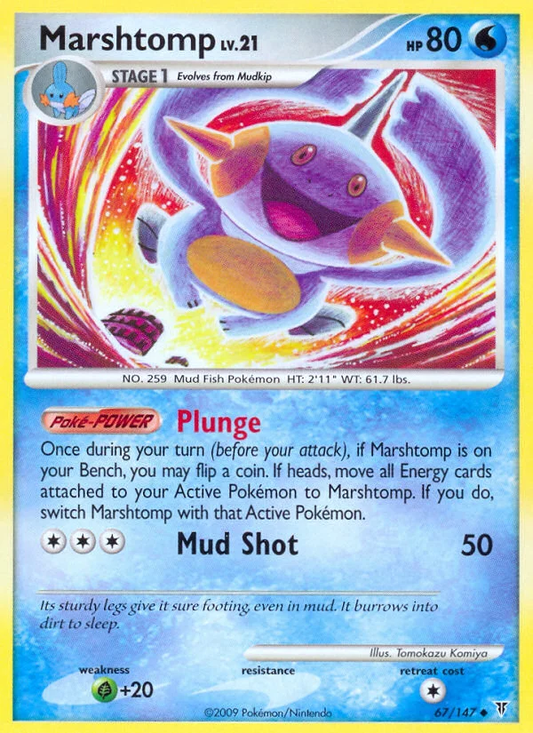 Marshtomp Pokemon card