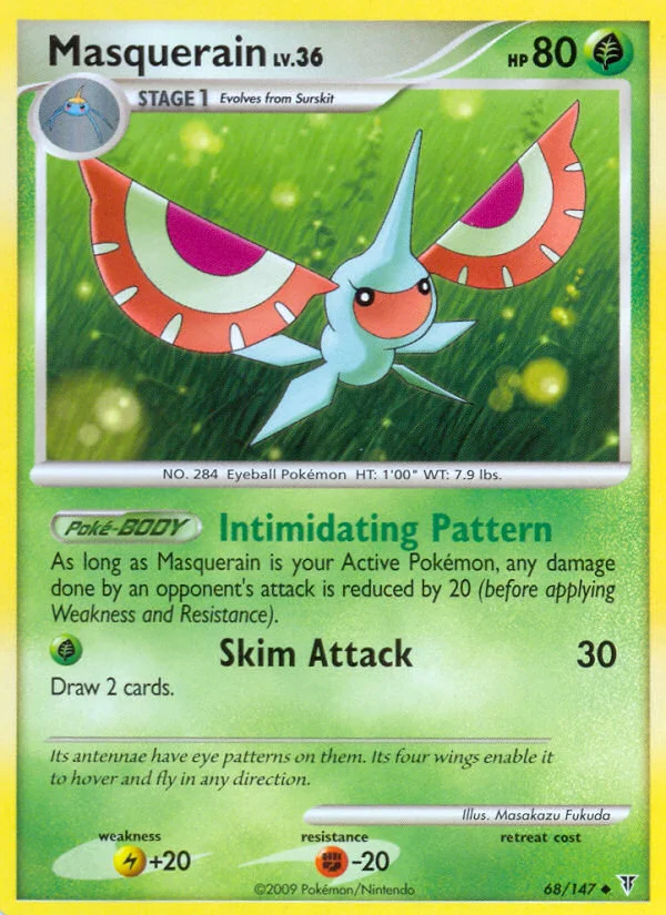 Masquerain Pokemon card