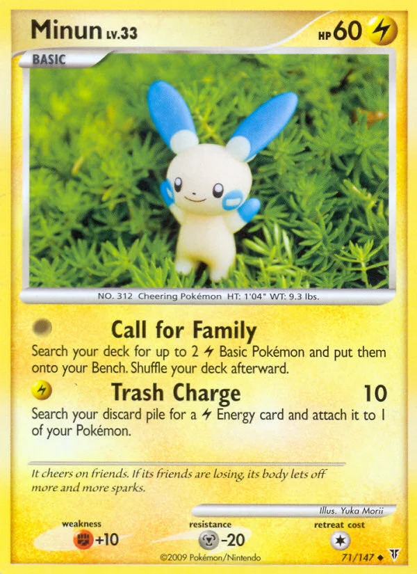 Minun Pokemon card