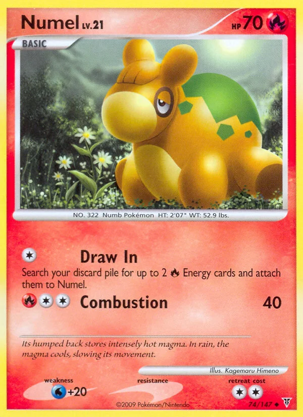 Numel Pokemon card