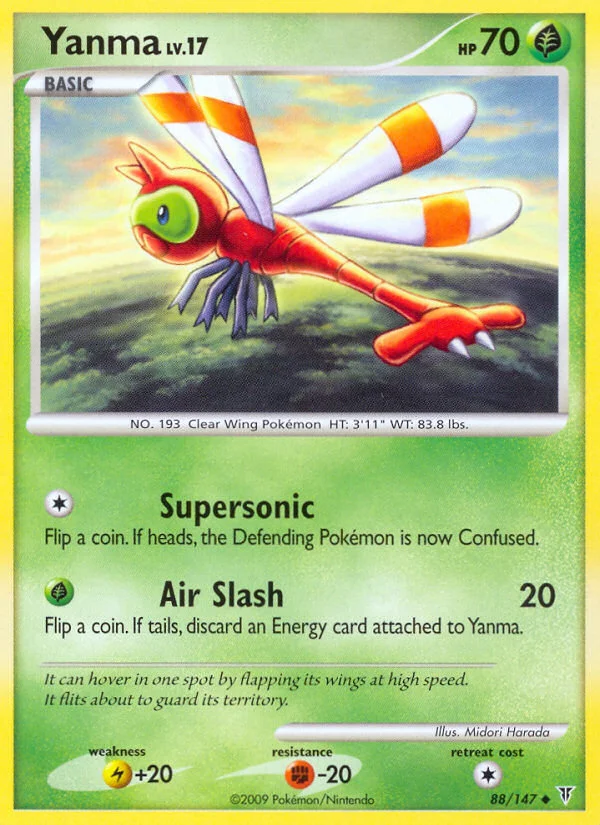 Yanma Pokemon card