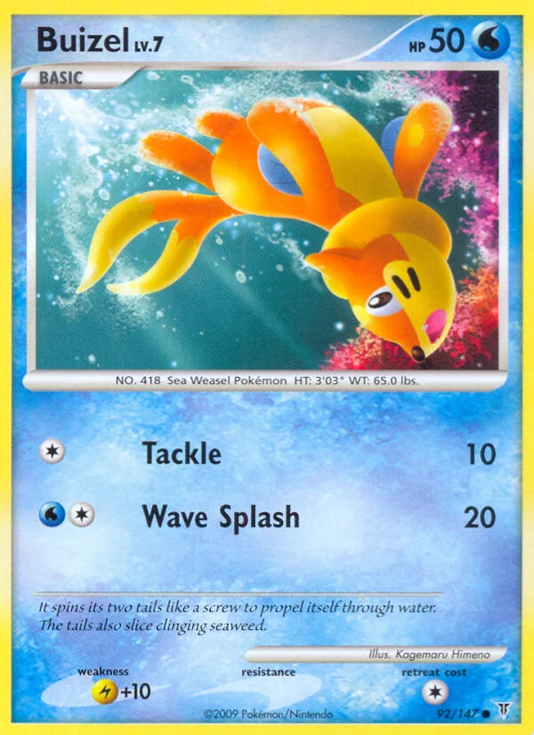 Buizel Pokemon card