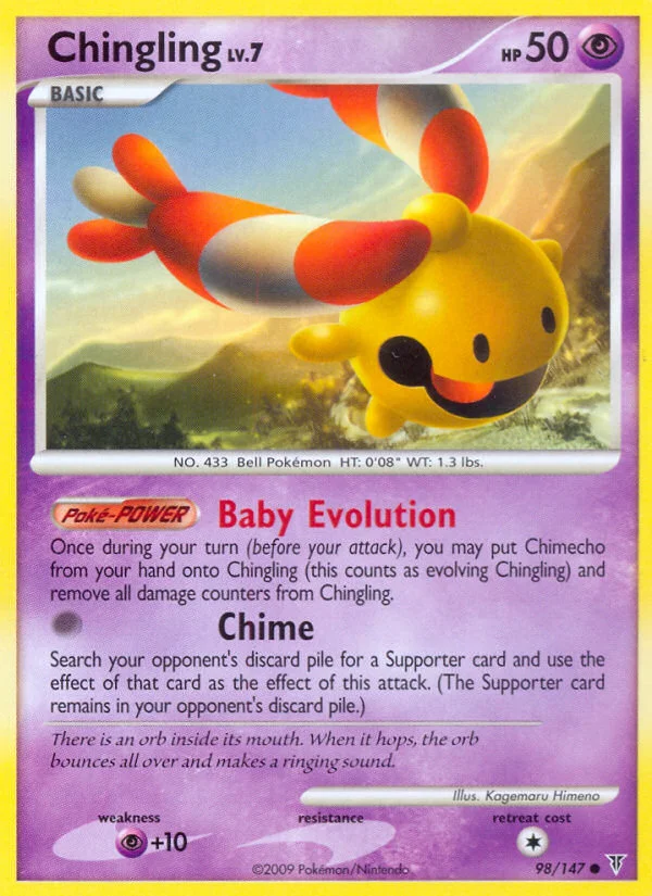 Chingling Pokemon card