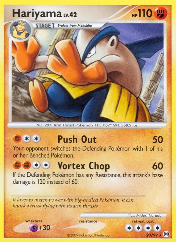 Hariyama Pokemon card