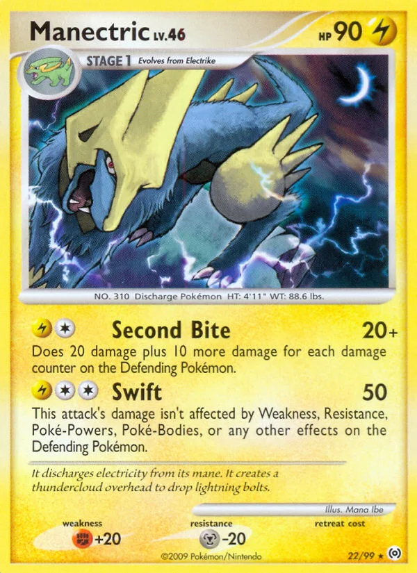 Manectric Pokemon card