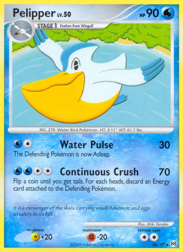 Pelipper Pokemon card