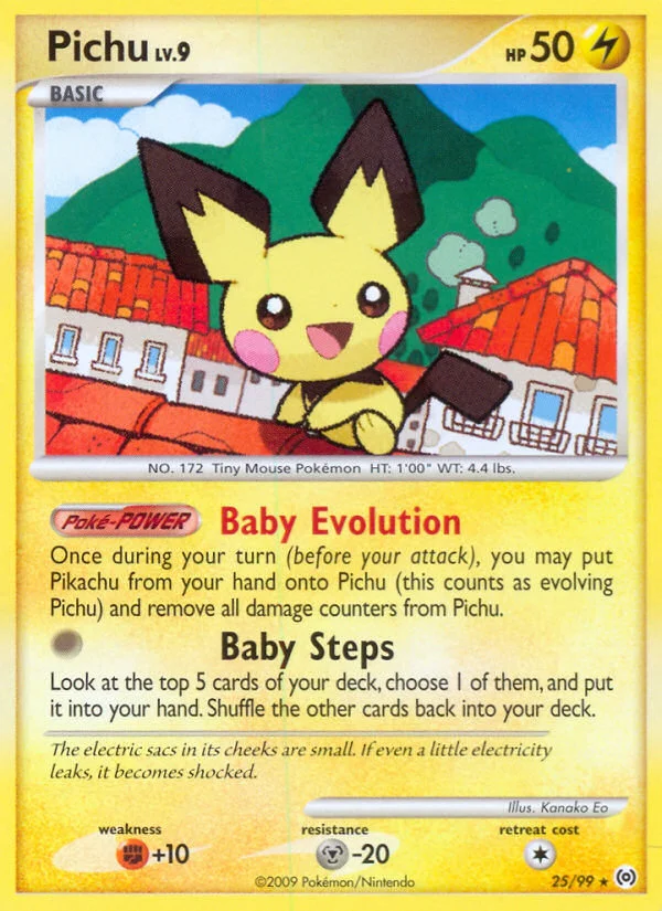 Pichu Pokemon card