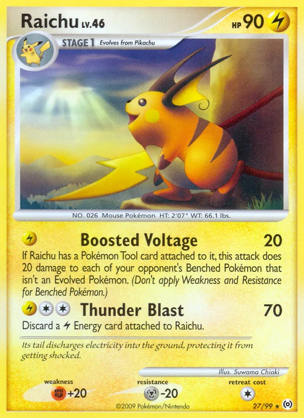 Raichu Pokemon card