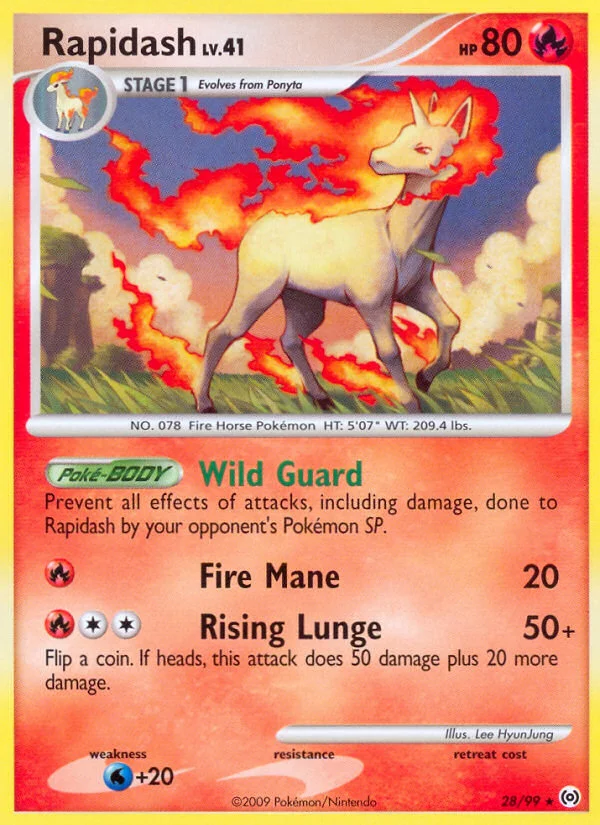 Rapidash Pokemon card