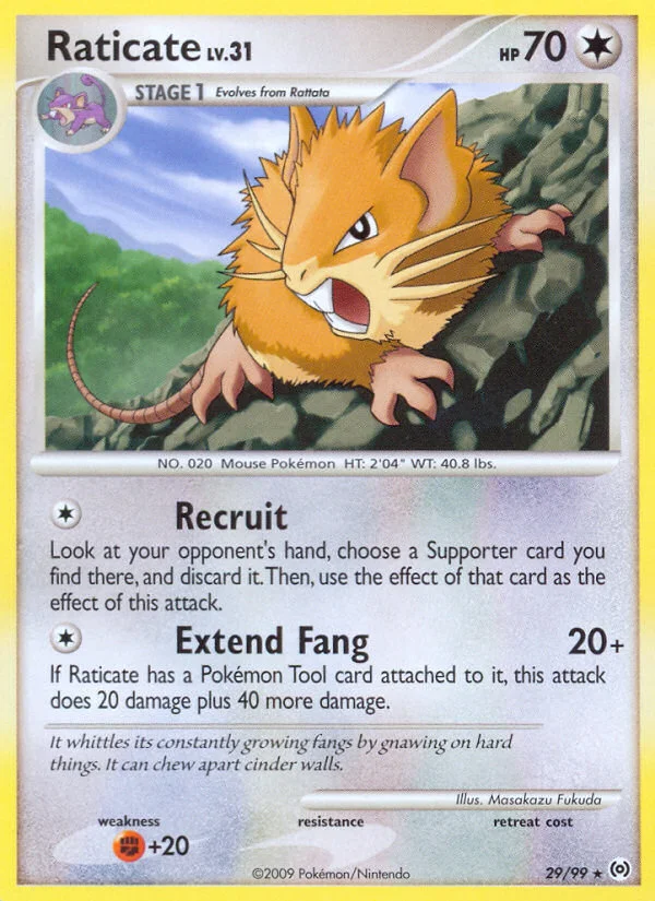 Raticate Pokemon card