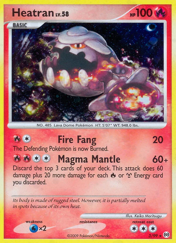 Heatran Pokemon card
