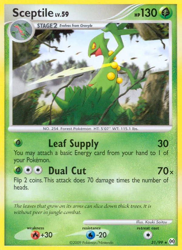 Sceptile Pokemon card