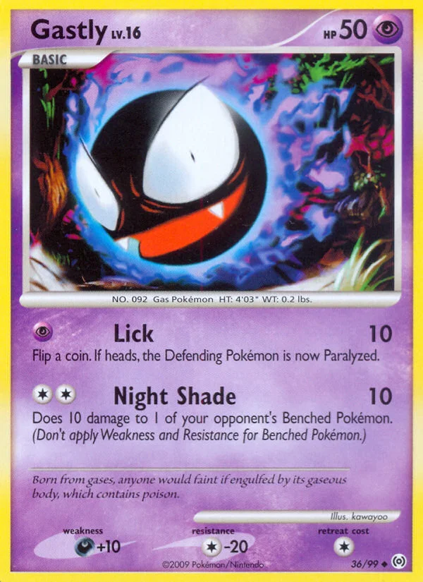 Gastly Pokemon card