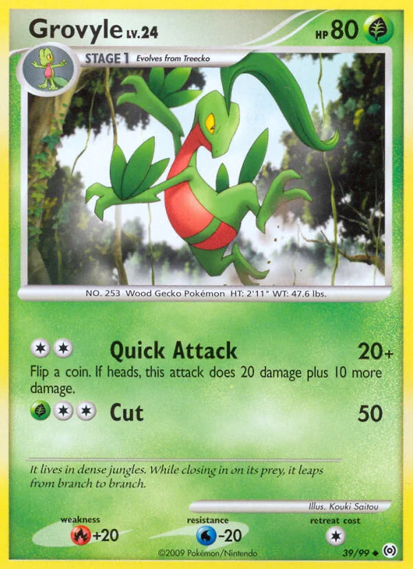 Grovyle Pokemon card